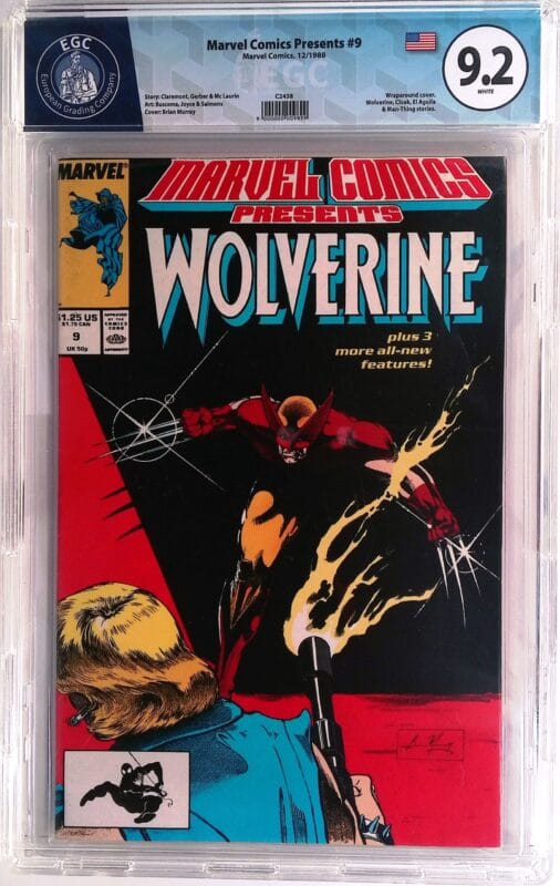 Marvel Comics Presents #9 (1988) – EGC 9.2 NM- Blue Label – Wolverine Story – High Grade Key Issue
