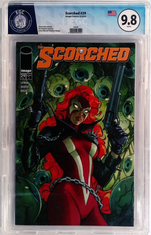 The Scorched #29 EGC 9.8 Blue Label – Marcial Toledano Vargas Cover A – Image Comics 2024 – High Grade Spawn Universe Key Issue