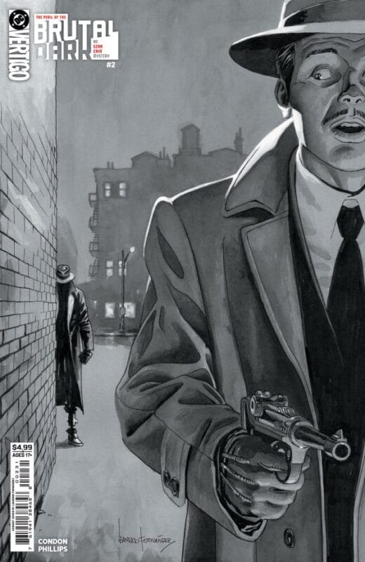 The Peril of the Brutal Dark: An Ezra Cain Mystery #2 - Cover C Leandro Fernández Black & White Variant