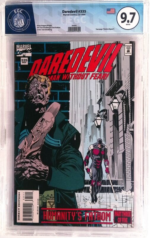 Daredevil #335 (1994) 9.7 EGC Graded – Tom Grindberg Cover – High Grade Marvel Key Issue