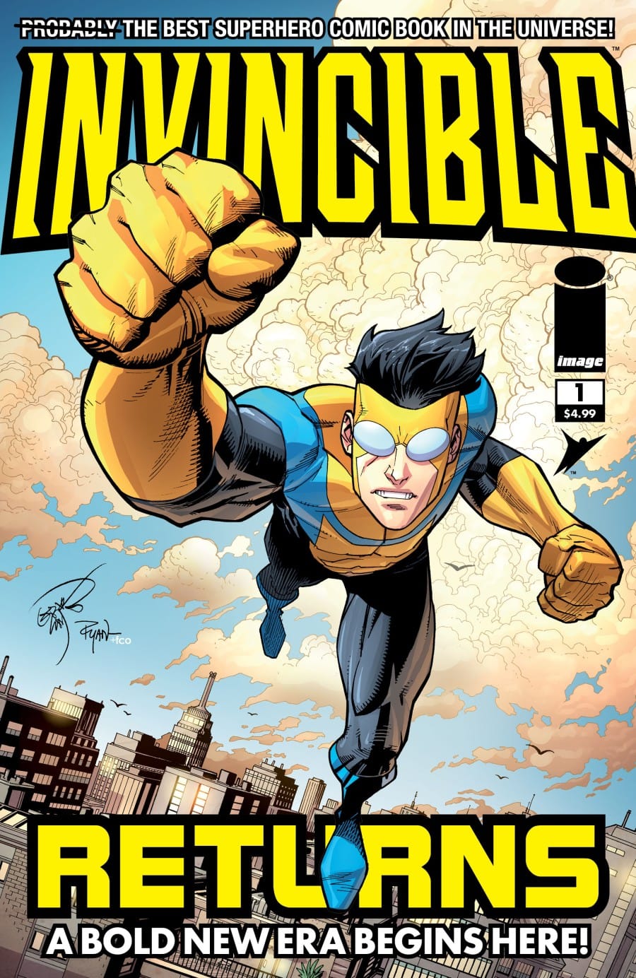 Invincible Returns #1 - Facsimile Edition 2026 Erik Larsen Variant Invincible Returns #1 - Facsimile Edition 2026 Erik Larsen Variant - Image 1