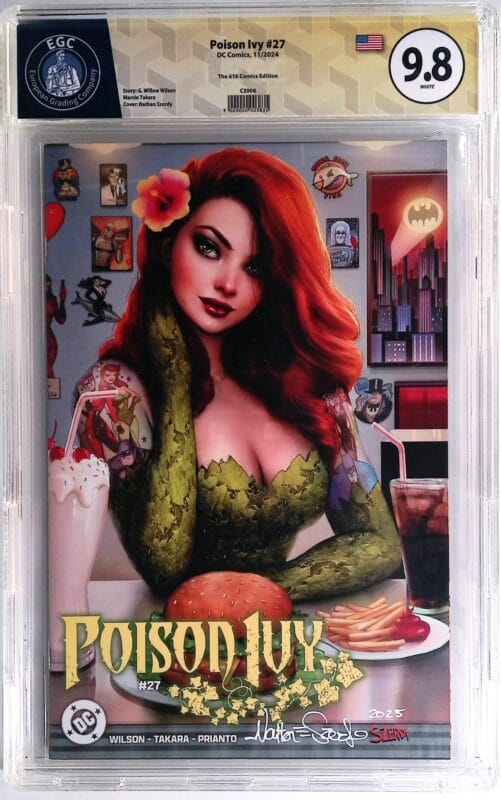 Poison Ivy #27 Nathan Szerdy Retailer Exclusive Variant – Signed by Nathan Szerdy – EGC Yellow Label 9.8 NM/M – Limited to 3,000 Copies – DC Comics 2024