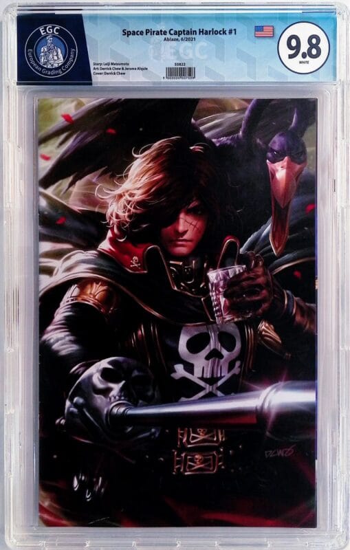 Space Pirate Captain Harlock #1 (2021) 1:20 Virgin Variant Derrick Chew – EGC 9.8 Blue Label – Ultra Rare Ablaze NM/M
