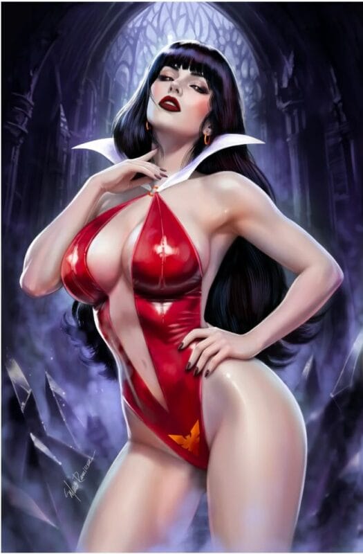 Vampirella #1 - Retailer Exclusive - Manuel Ramirez Cover A Virgin Red Variant (Limited to 200)